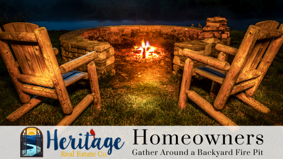 Backyard Fire Pit - Heritage Real Estate Co.